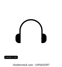 Headphone Icon Vector - Sign or Symbol