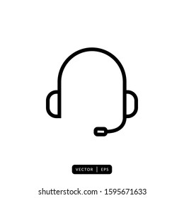 Headphone Icon Vector - Sign or Symbol