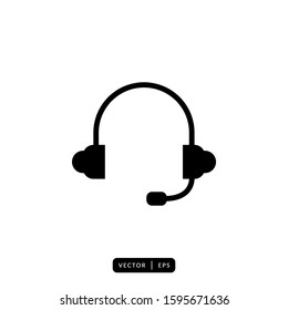 Headphone Icon Vector - Sign or Symbol