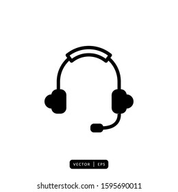 Headphone Icon Vector - Sign or Symbol