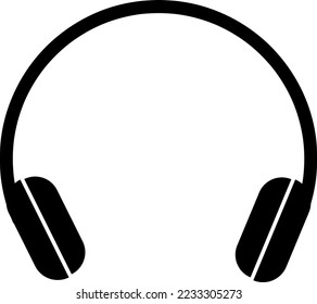 símbolo de signo vectorial del icono del auricular en fondo blanco..eps