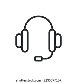 headphone icon, headphone vector, simple illustration