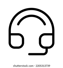 Design-Illustration des Kopfhörersymboles Vector Symbol