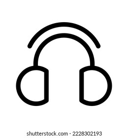 Design-Illustration des Kopfhörersymboles Vector Symbol