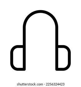 Design-Illustration des Kopfhörersymboles Vector Symbol