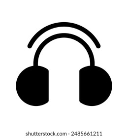 Headphone Icon Vector Symbol Design Illustration