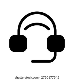 Ilustración de diseño de símbolo de Vector de icono de auriculares