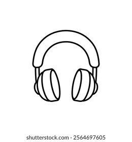 headphone icon vector symbol isolated