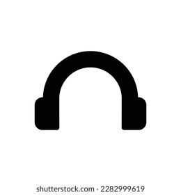 plantilla de símbolo vector de icono de auriculares