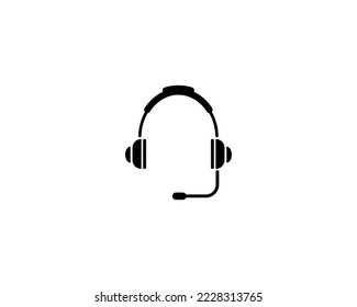 Vector de iconos de auriculares. símbolo para el sitio web Equipo y vector móvil.
