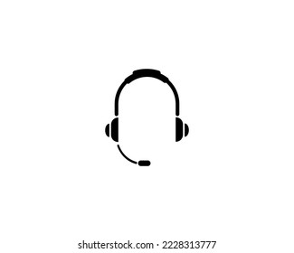 Vector de iconos de auriculares. símbolo para el sitio web Equipo y vector móvil.
