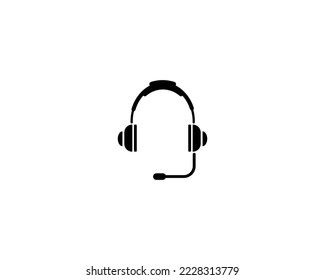 Vector de iconos de auriculares. símbolo para el sitio web Equipo y vector móvil.
