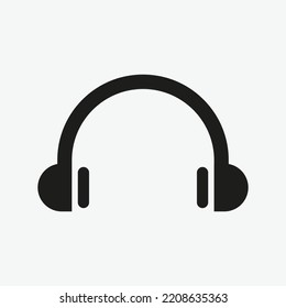 Headphone Icon Vector Template For Web, Computer And Mobile App