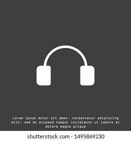 headphone icon, headphone icon vector, in trendy flat style isolated on white background. headphone icon image, headphone icon illustration headphones vector 10 eps