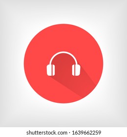 headphone icon, headphone icon vector, in trendy flat style isolated on white background. headphone icon image, headphone icon illustration headphones vector 10 eps