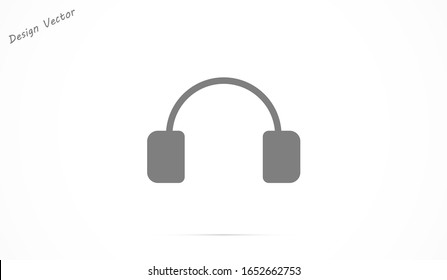 headphone icon, headphone icon vector, in trendy flat style isolated on white background. headphone icon image, headphone icon illustration headphones vector 10 eps