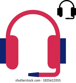 icono de auriculares, vector de icono de auriculares, en estilo plano de moda aislado en fondo blanco. imagen de icono de auriculares, ilustración de icono de auriculares