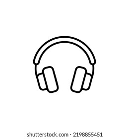 Headphone icon vector for web and mobile app. Headvector sign and symbol