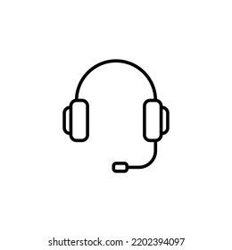 Headphone icon vector for web and mobile app. headphone sign and symbol