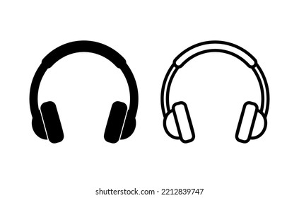 Headphone icon vector for web and mobile app. headphone sign and symbol