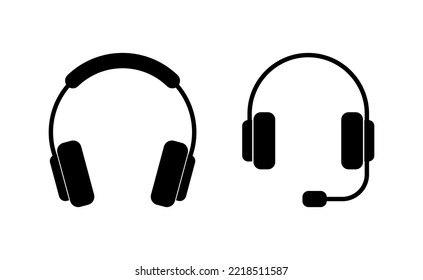Headphone icon vector for web and mobile app. headphone sign and symbol