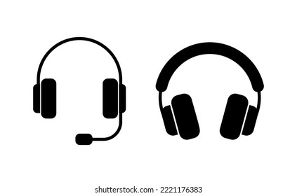 Headphone icon vector for web and mobile app. headphone sign and symbol
