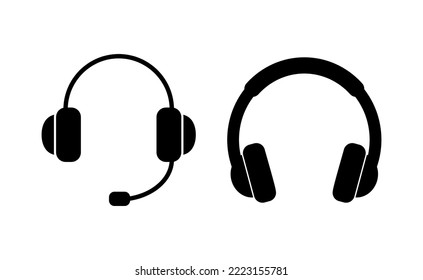 Headphone icon vector for web and mobile app. headphone sign and symbol