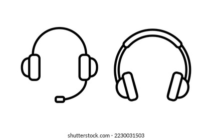 Headphone icon vector for web and mobile app. headphone sign and symbol