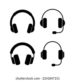 Headphone icon vector for web and mobile app. headphone sign and symbol