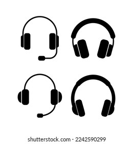 Headphone icon vector for web and mobile app. headphone sign and symbol
