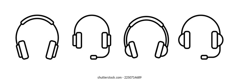 Headphone icon vector for web and mobile app. headphone sign and symbol