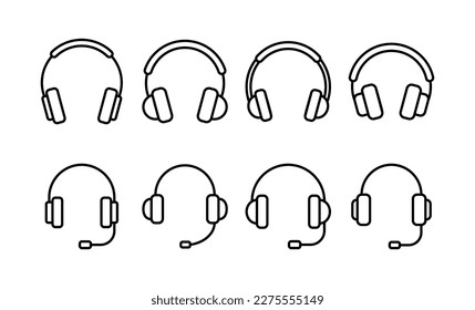Headphone icon vector for web and mobile app. headphone sign and symbol