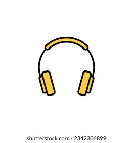 Headphone icon vector for web and mobile app. headphone sign and symbol