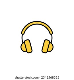 Headphone icon vector for web and mobile app. headphone sign and symbol