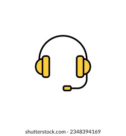 Headphone icon vector for web and mobile app. headphone sign and symbol
