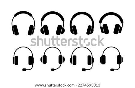 Headphone icon vector for web and mobile app. headphone sign and symbol
