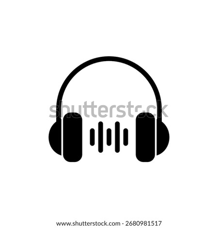 Headphone icon vector for web and mobile app. headphone sign and symbol