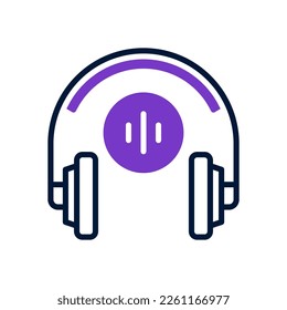 icono de auriculares para tu sitio web, móvil, presentación y diseño de logotipo.