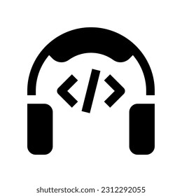 headphone icon for your website, mobile, presentation, and logo design.