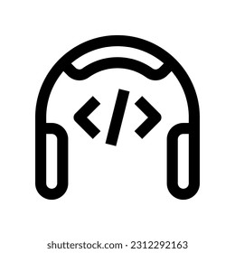 headphone icon for your website, mobile, presentation, and logo design.