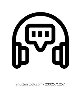 headphone icon for your website, mobile, presentation, and logo design.