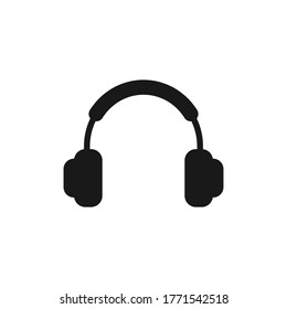 icono de auriculares.Plantilla de diseño vectorial de iconos de auriculares.