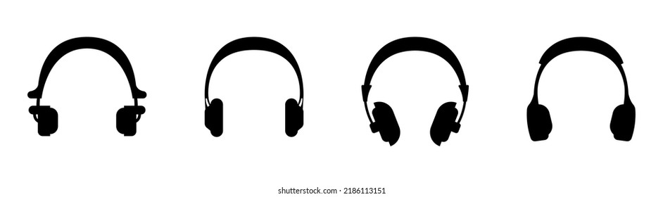 colección de iconos de auriculares