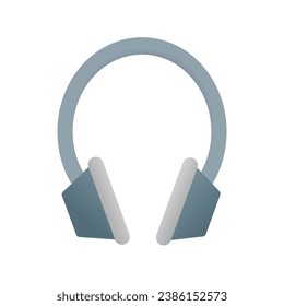 Iconos de auriculares en el estilo de gradiente plano ui diseño vectorial