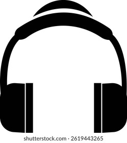 Headphone Icons Vector, Diverse headphone Styles, Audio, Music Listening. Perfect for Web Design, Apps, Software Interface. Modern simple black design. Customer service icon. transparent background