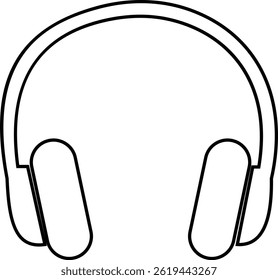 Headphone Icons Vector, Diverse headphone Styles, Audio, Music Listening. Perfect for Web Design, Apps, Software Interface. Modern simple black design. Customer service icon. transparent background