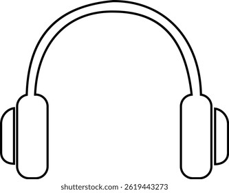 Headphone Icons Vector, Diverse headphone Styles, Audio, Music Listening. Perfect for Web Design, Apps, Software Interface. Modern simple black design. Customer service icon. transparent background