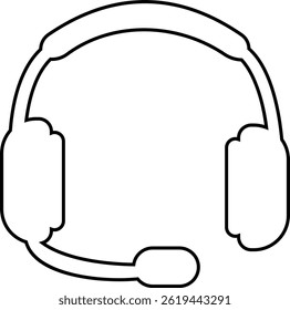 Headphone Icons Vector, Diverse headphone Styles, Audio, Music Listening. Perfect for Web Design, Apps, Software Interface. Modern simple black design. Customer service icon. transparent background