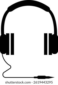 Headphone Icons Vector, Diverse headphone Styles, Audio, Music Listening. Perfect for Web Design, Apps, Software Interface. Modern simple black design. Customer service icon. transparent background
