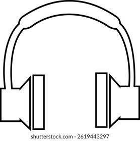 Headphone Icons Vector, Diverse headphone Styles, Audio, Music Listening. Perfect for Web Design, Apps, Software Interface. Modern simple black design. Customer service icon. transparent background